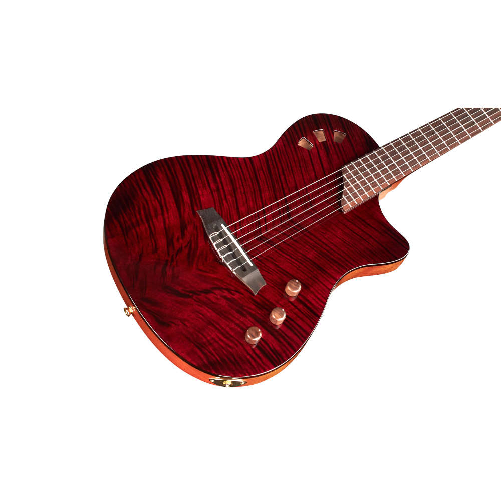 Cordoba Stage Limited Garnet W/N Klassikgitarre mit Tonabnehmer und Cutaway – Bild 2