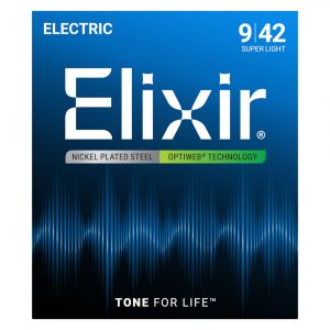 Elixir 19002 Optiweb Super Light 09/42 Saiten E-Gitarre