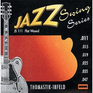 Thomastik-Infeld JS 111 E-Gitarre-Saiten Jazz Swing Series Nickel Flat Wound 011